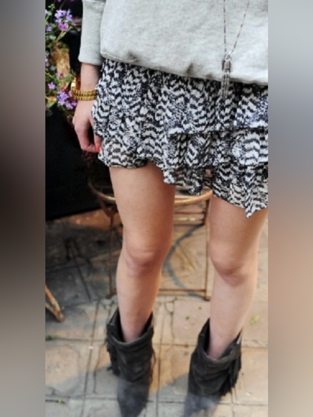 Isabel Marant Etoile shirred ruffle mini skirt can be worn as strapless top S